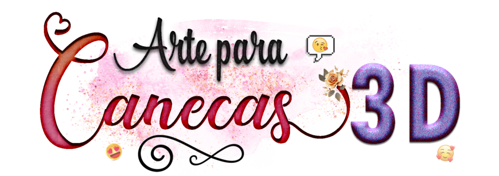 artes para canecas 3d png